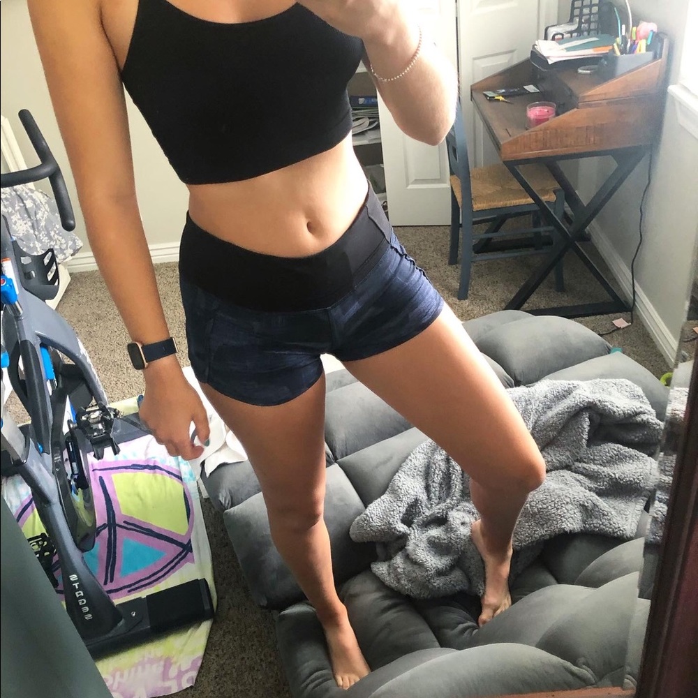 lululemon rare pattern 4” speed up shorts